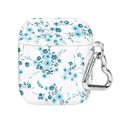 French Blue Floral AirPod Case