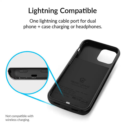 Black Wildflower iPhone Charging Case