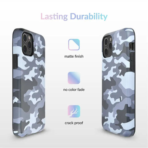 Gray Camo iPhone Case