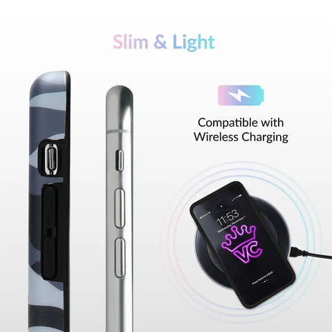 Gray Camo iPhone Case