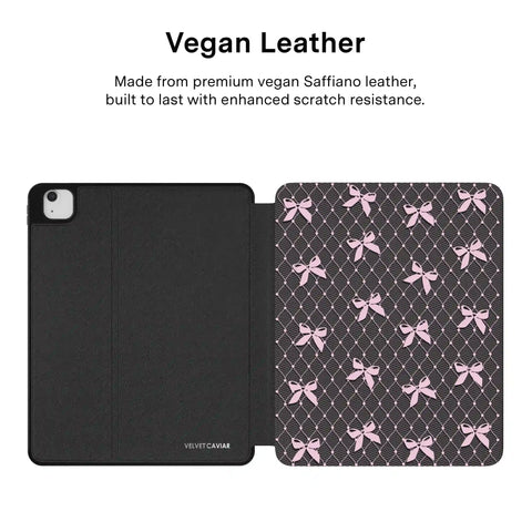 Lacy Pink Bows iPad Case