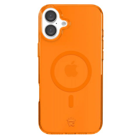Neon Orange Clear iPhone Case