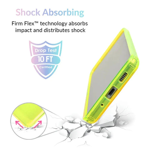 Neon Yellow Clear Samsung Case