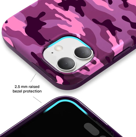Magenta Camo iPhone Case