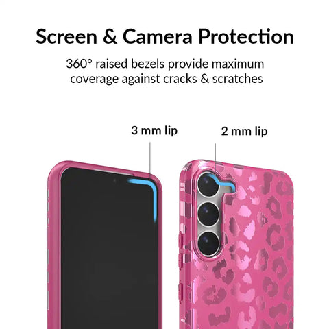 Pink Ruby Leopard Samsung Case