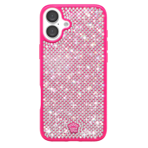 Hot Pink Caviar Crystals iPhone Case