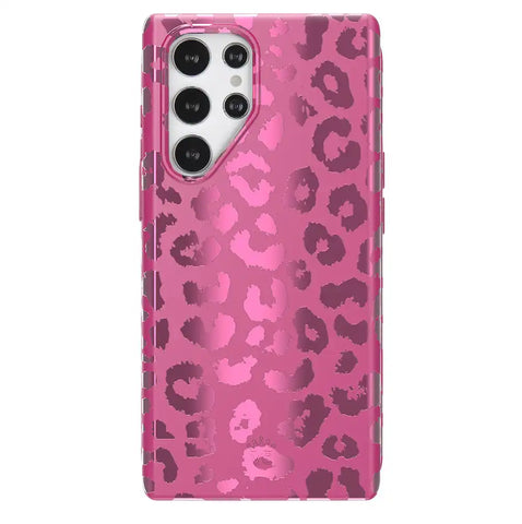 Pink Ruby Leopard Samsung Case