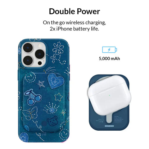 Blue Jean Baby Portable MagSafe Charger Power Pack