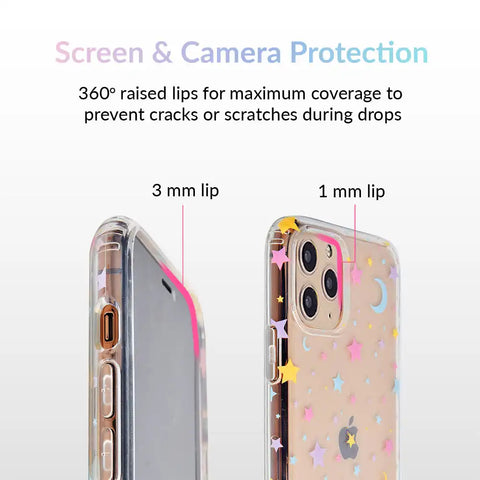 Pastel Starry Night Clear iPhone Case