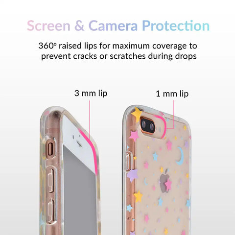 Pastel Starry Night Clear iPhone Case