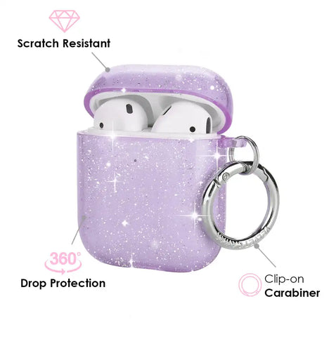 Lilac Stardust AirPod Case
