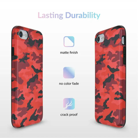 Red Camo iPhone Case