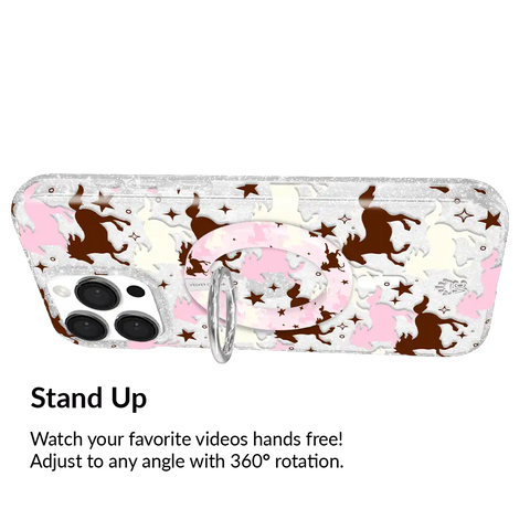 Pink Pony Glitter MagSafe Grip Ring