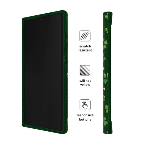 Lucky Clover Glitter Samsung Case