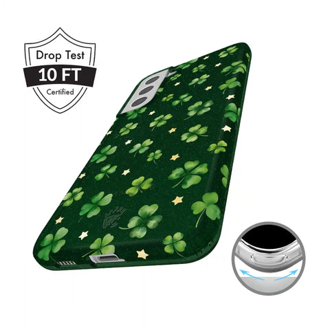 Lucky Clover Glitter Samsung Case