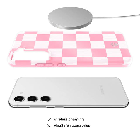 Pink Vibe Checkered Samsung Case