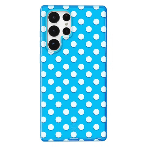 Aquamarine Polka Dot Samsung Case