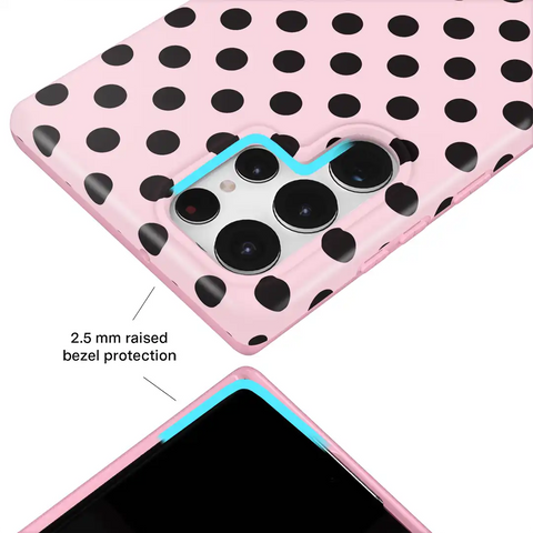 Princess Pink Polka Dot Samsung Case