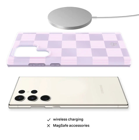 Lilac Vibe Checkered Samsung Case