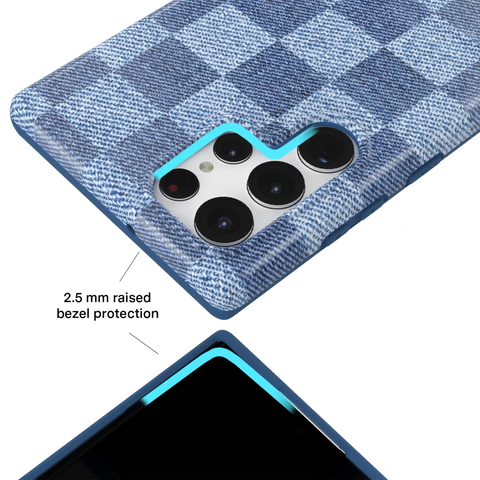 Denim Vibe Checkered Samsung Case