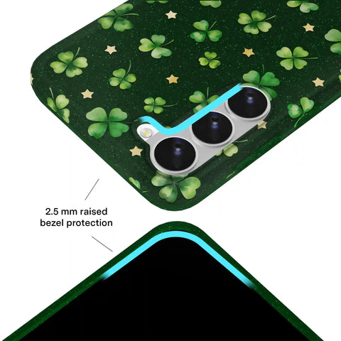 Lucky Clover Glitter Samsung Case
