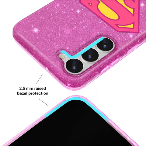 Supergirl Stardust Glitter Samsung Case