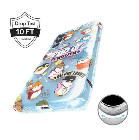 Pudgy Penguins Iceberg Glitter Samsung Case