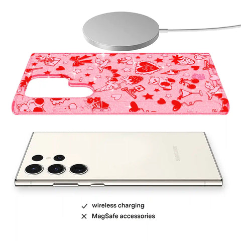 Be Mine Glitter Samsung Case