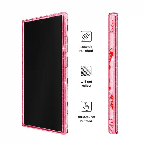 Be Mine Glitter Samsung Case
