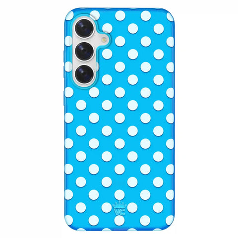 Aquamarine Polka Dot Samsung Case