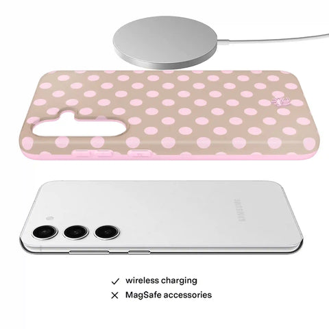 Brown Sugar Polka Dot Samsung Case
