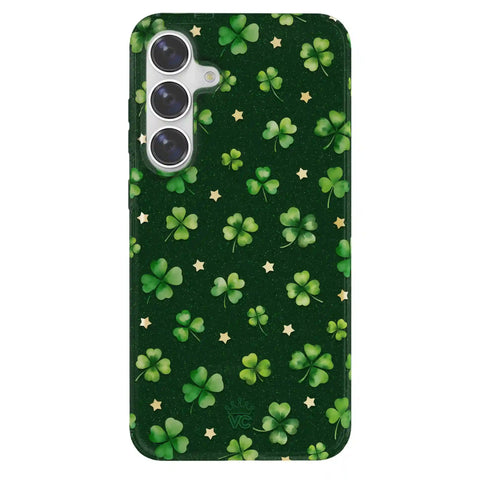 Lucky Clover Glitter Samsung Case