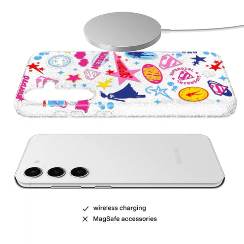 Supergirl Krypto Glitter Samsung Case