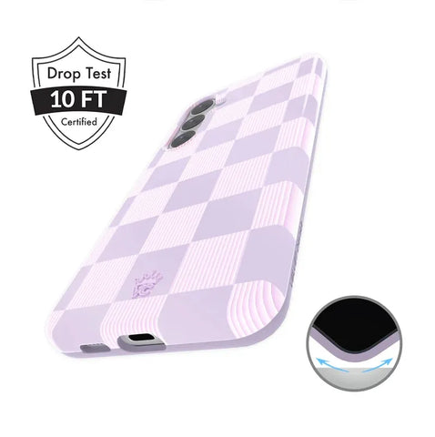 Lilac Vibe Checkered Samsung Case