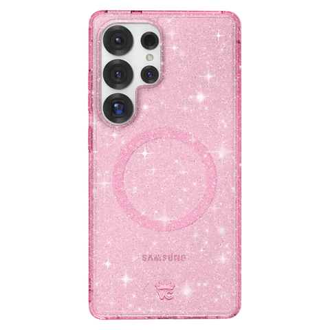 Pink Stardust Glitter Samsung Case