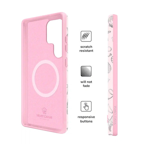 Pink Coastal Seashells Samsung Case