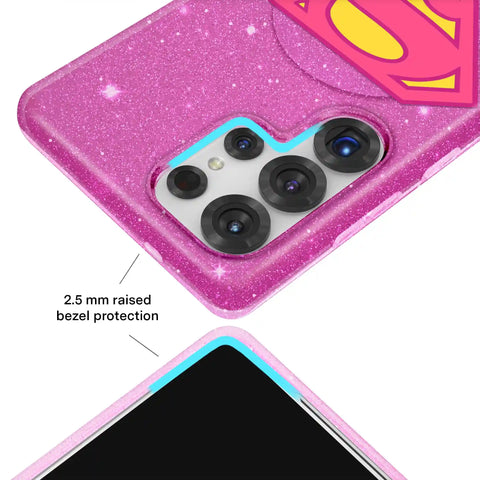 Supergirl Stardust Glitter Samsung Case