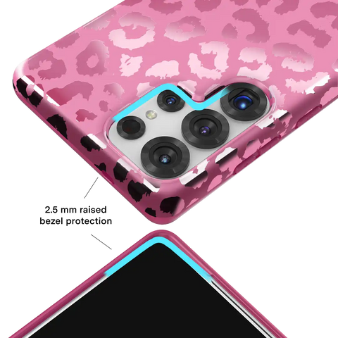 Pink Ruby Leopard Samsung Case