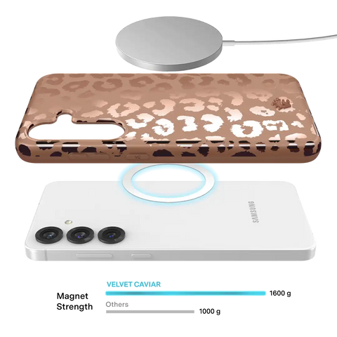 Bronze Chrome Leopard Samsung Case