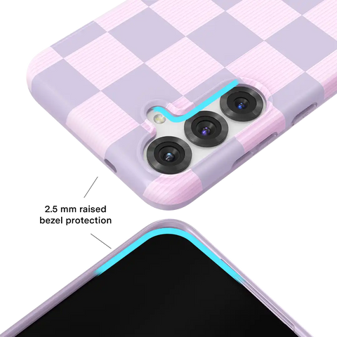 Lilac Vibe Checkered Samsung Case