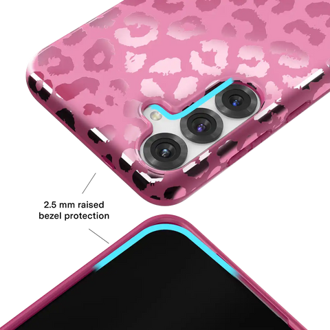 Pink Ruby Leopard Samsung Case