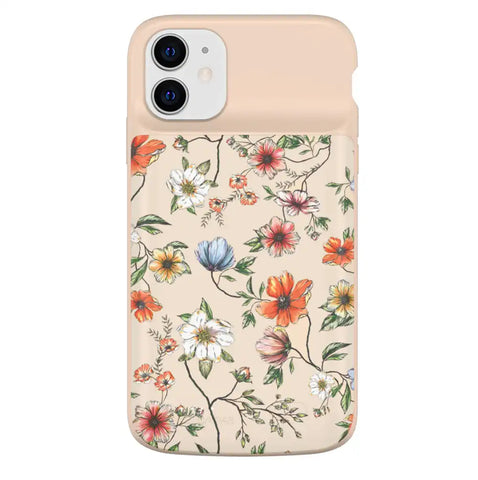 Vintage Floral iPhone Charging Case