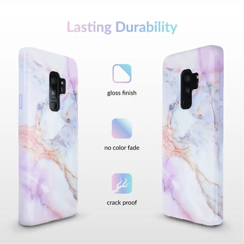 Violet Sky Marble Samsung Case