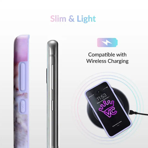 Violet Sky Marble Samsung Case