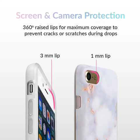 Gray Clouds Marble iPhone Case